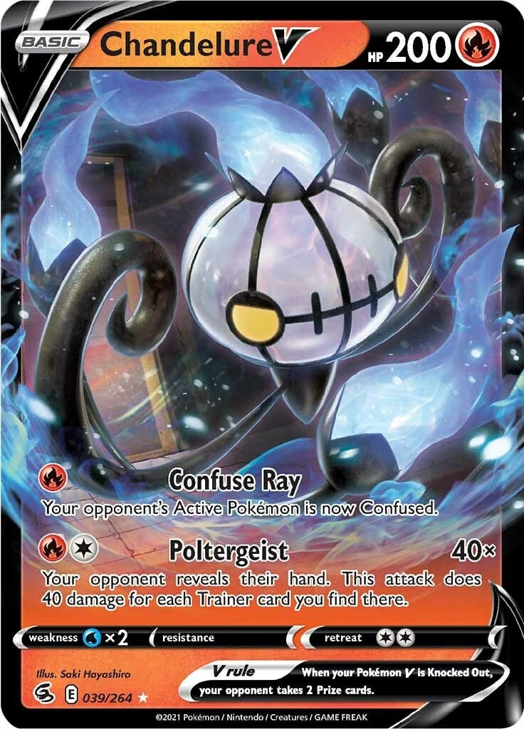 Image for Chandelure V (039/264) [SWSH08: Fusion Strike] - Pokemon