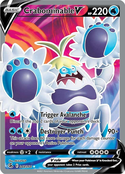 Crabominable V (Full Art) (248/264) (SWSH08: Fusion Strike)