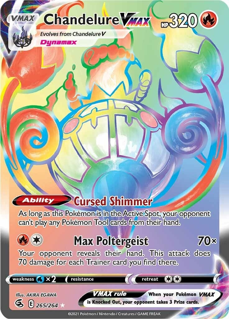 Image for Chandelure VMAX (Secret) (265/264) [SWSH08: Fusion Strike] - Pokemon