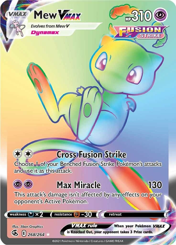 Image for Mew VMAX (Secret) (268/264) [SWSH08: Fusion Strike] - Pokemon