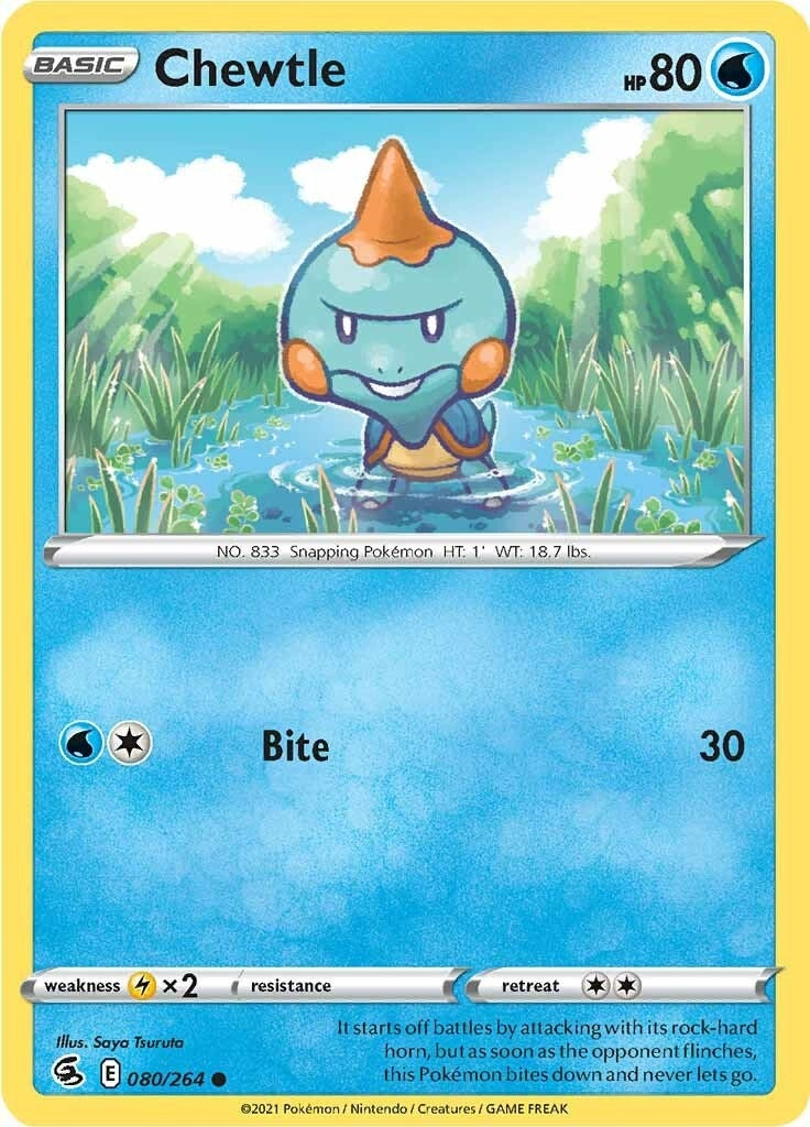 Image for Chewtle (080/264) [SWSH08: Fusion Strike] - Pokemon