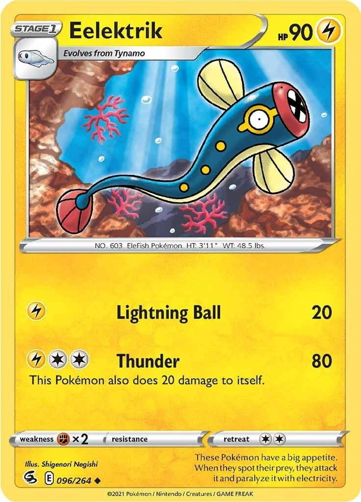 Image for Eelektrik (096/264) [SWSH08: Fusion Strike] - Pokemon