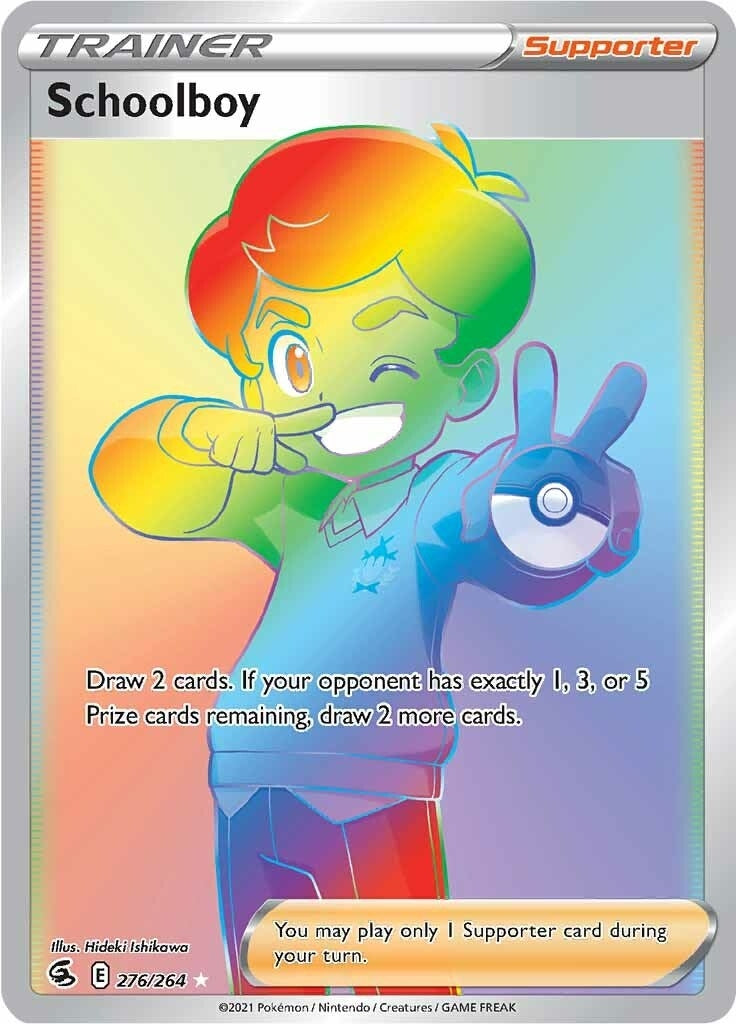 Image for Schoolboy (Secret) (276/264) [SWSH08: Fusion Strike] - Pokemon