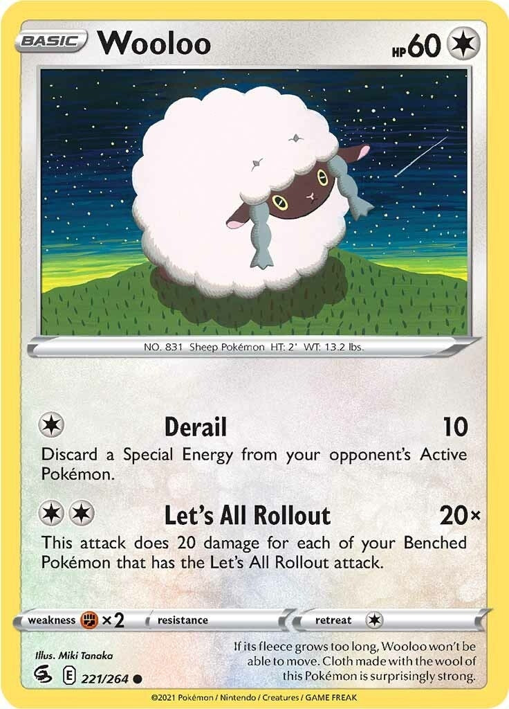 Image for Wooloo (221) (221/264) [SWSH08: Fusion Strike] - Pokemon