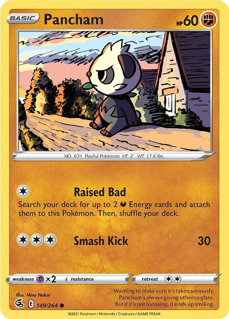 Image for Pancham (149/264) [SWSH08: Fusion Strike] - Pokemon