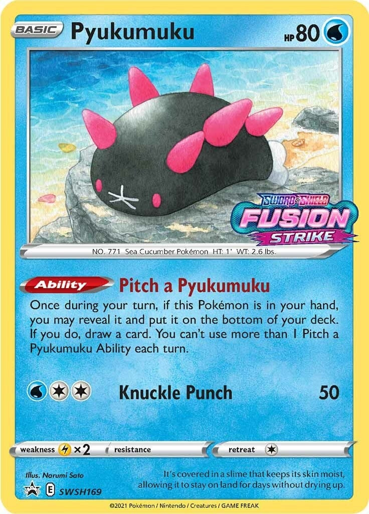 Image for Pyukumuku - SWSH169 (Prerelease) (SWSH169) [SWSH: Sword & Shield Promo Cards] - Pokemon