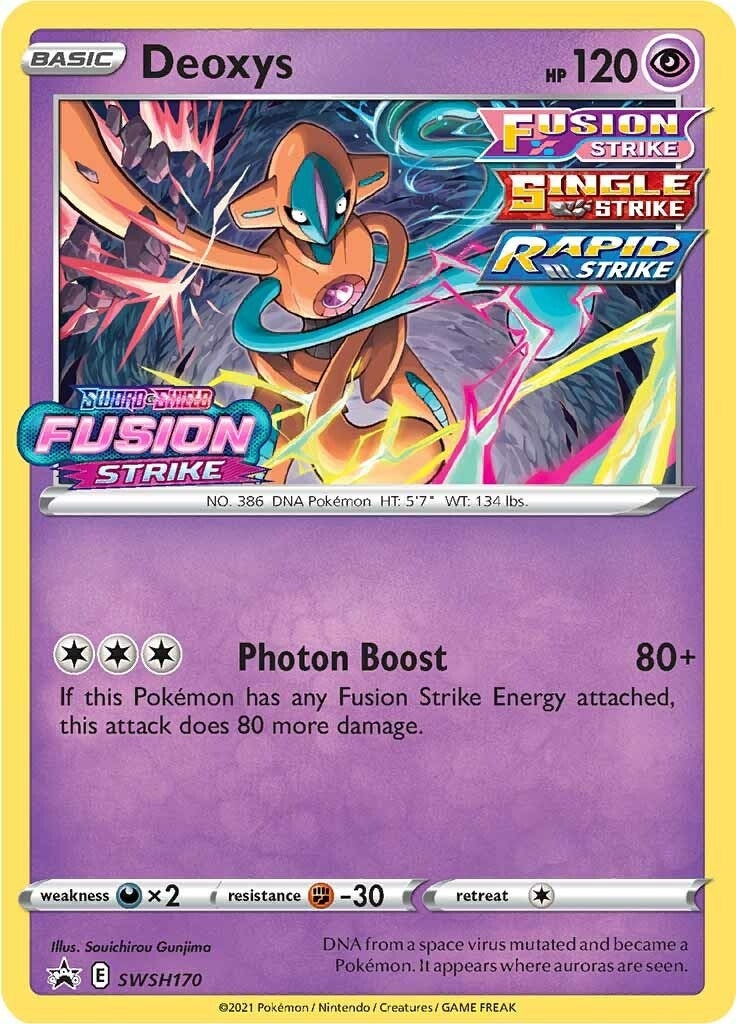 Image for Deoxys - SWSH170 (Prerelease) (SWSH170) [SWSH: Sword & Shield Promo Cards] - Pokemon