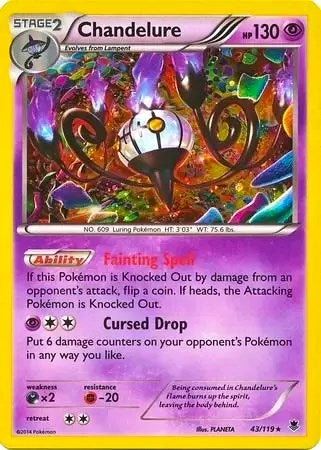 Image for Chandelure - 43/119 (Cosmos Holo) (043/119) [Blister Exclusives] - Pokemon