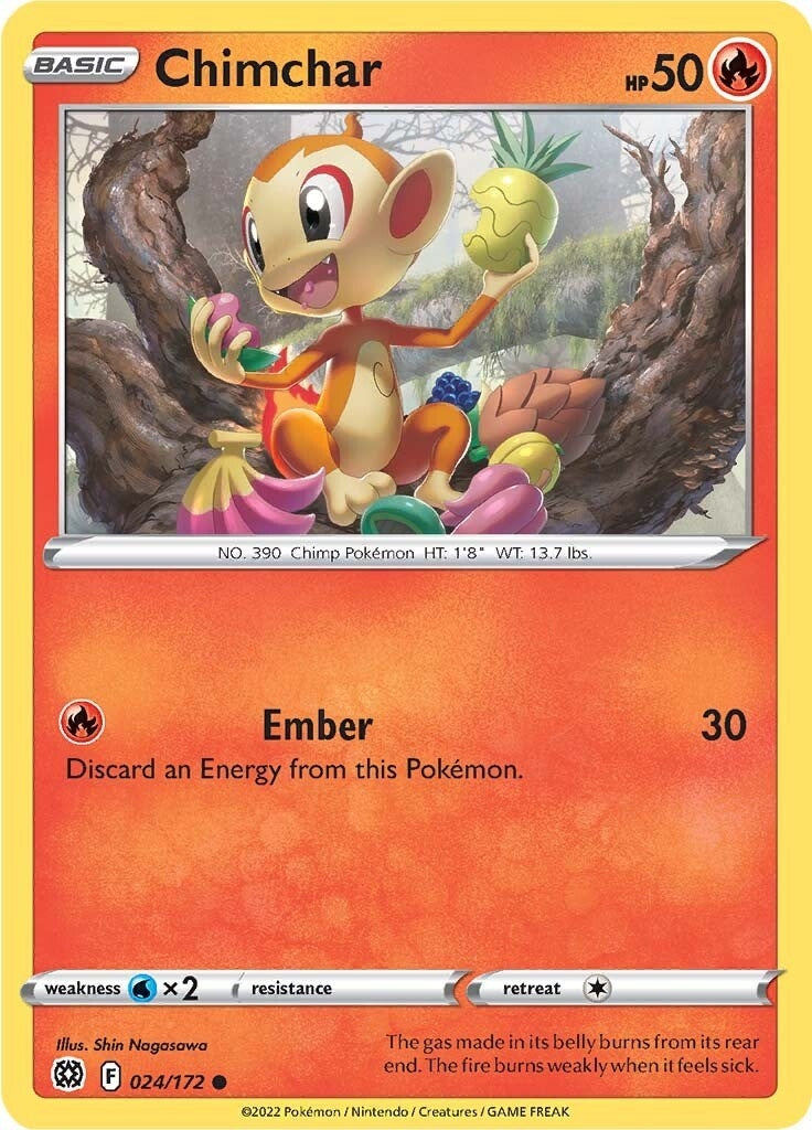 Image for Chimchar (024/172) [SWSH09: Brilliant Stars] - Pokemon