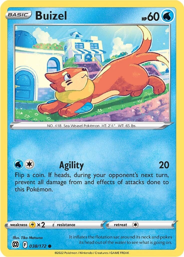 Image for Buizel (038/172) [SWSH09: Brilliant Stars] - Pokemon
