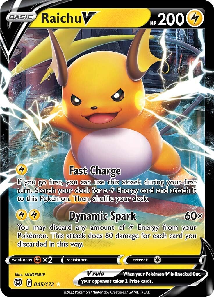 Image for Raichu V (045/172) [SWSH09: Brilliant Stars] - Pokemon