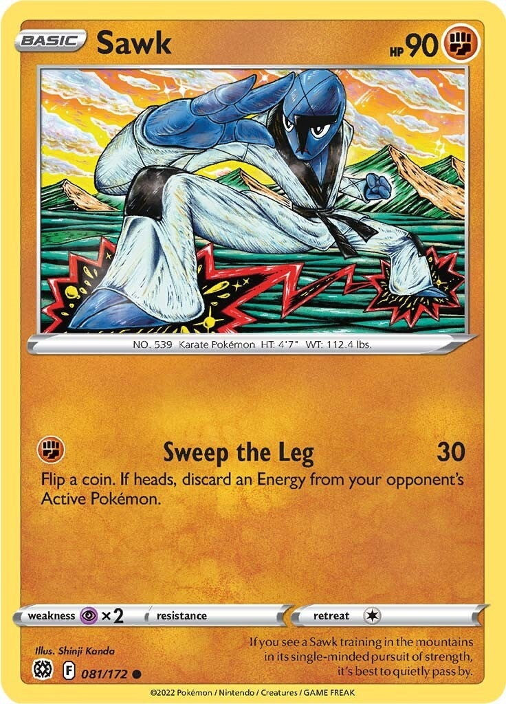 Image for Sawk (081/172) [SWSH09: Brilliant Stars] - Pokemon