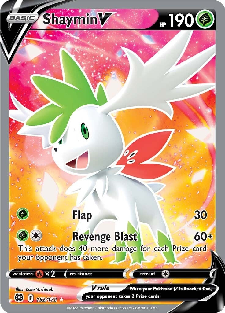 Image for Shaymin V (Full Art) (152/172) [SWSH09: Brilliant Stars] - Pokemon