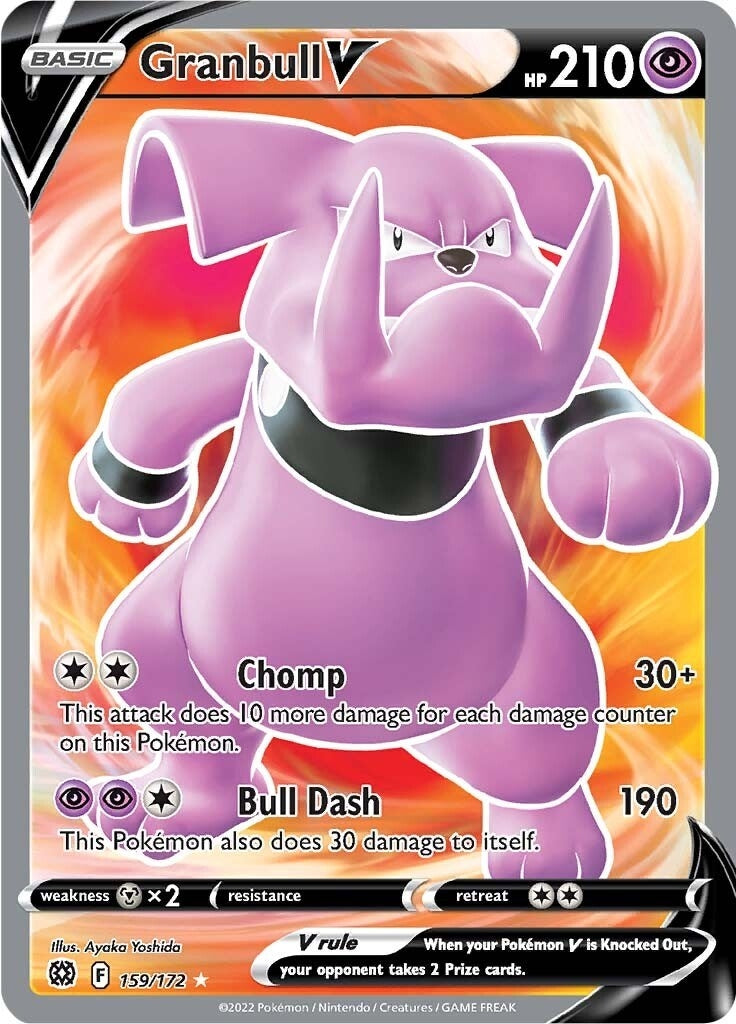 Image for Granbull V (Full Art) (159/172) [SWSH09: Brilliant Stars] - Pokemon