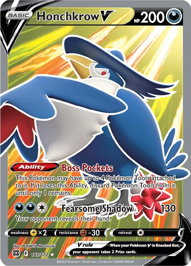 Image for Honchkrow V (Full Art) (161/172) [SWSH09: Brilliant Stars] - Pokemon