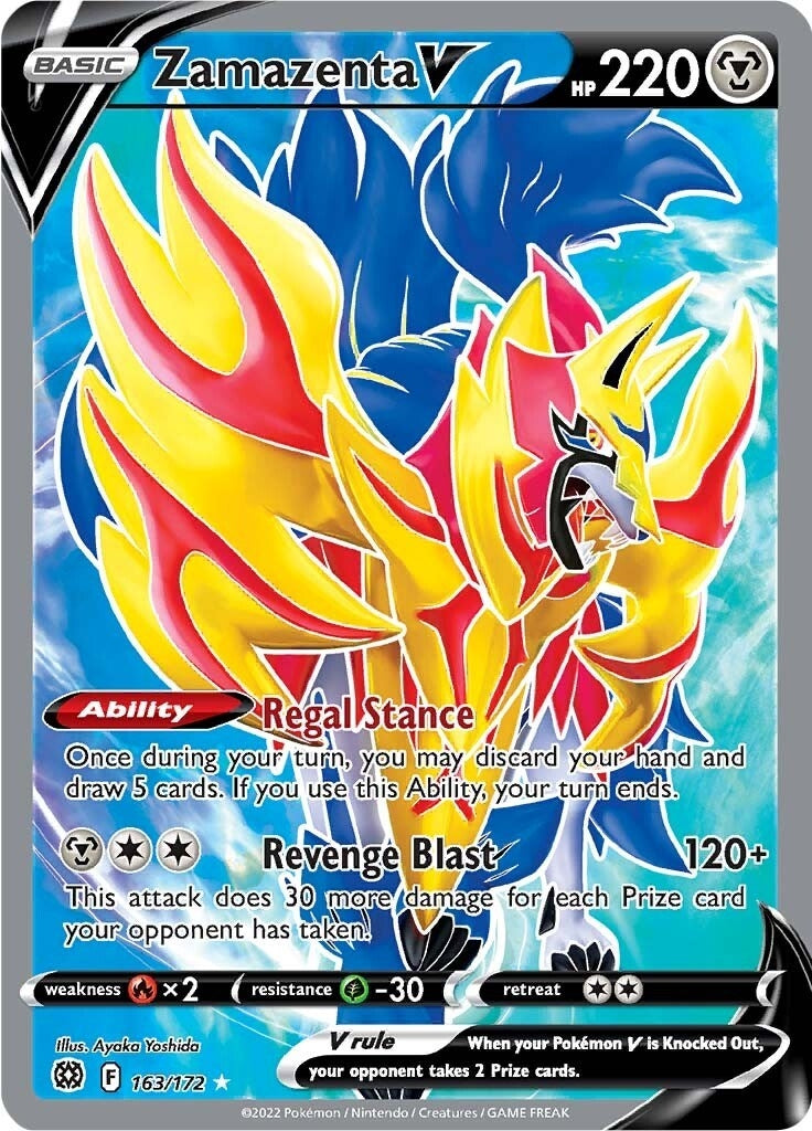 Image for Zamazenta V (Full Art) (163/172) [SWSH09: Brilliant Stars] - Pokemon