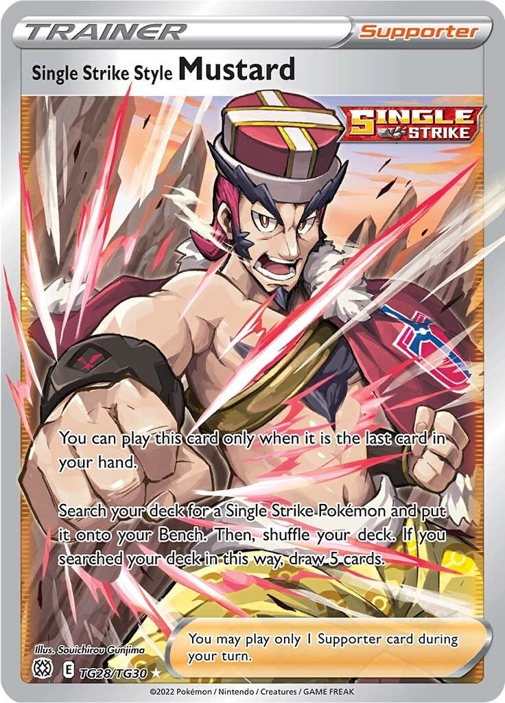 Image for Single Strike Style Mustard (TG28/TG30) [SWSH09: Brilliant Stars Trainer Gallery] - Pokemon
