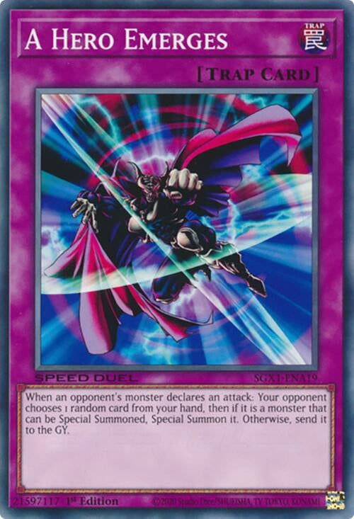 A Hero Emerges (SGX1-ENA19) (Speed Duel GX: Duel Academy Box)