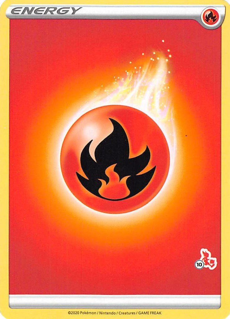 Image for Fire Energy (#10 Cinderace Stamped) [Battle Academy 2022] - Pokemon