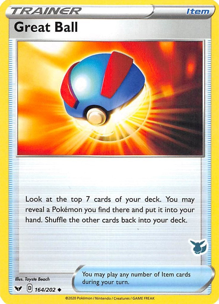 Image for Great Ball - 164/202 (Eevee Stamped) (164/202) [Battle Academy 2022] - Pokemon