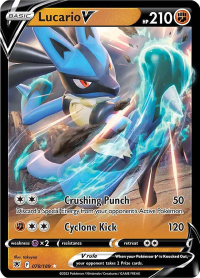 Lucario V (078/189) (Jumbo Card) [Sword & Shield: Astral Radiance]