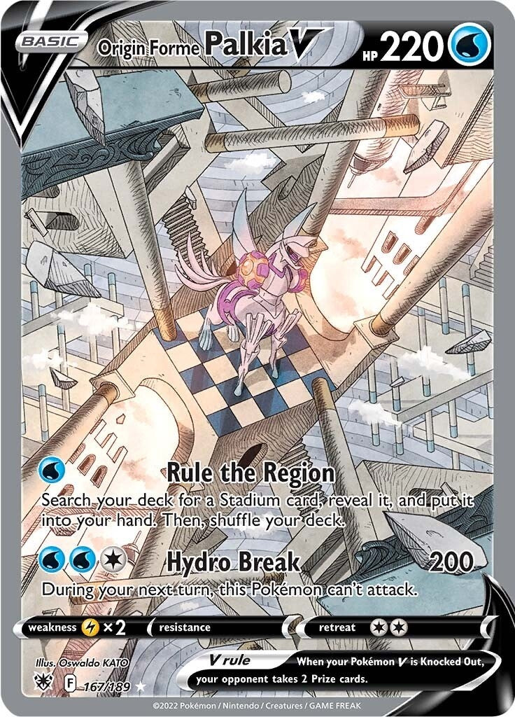 Image for Origin Forme Palkia V (Alternate Full Art) (167/189) [SWSH10: Astral Radiance] - Pokemon