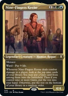 Nine-Fingers Keene (Foil Etched) (546) (Commander Legends: Battle for Baldur's Gate)