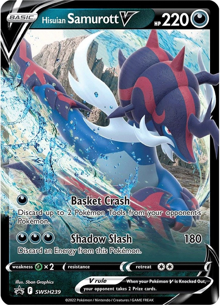 Image for Hisuian Samurott V - SWSH239 (SWSH239) [SWSH: Sword & Shield Promo Cards] - Pokemon