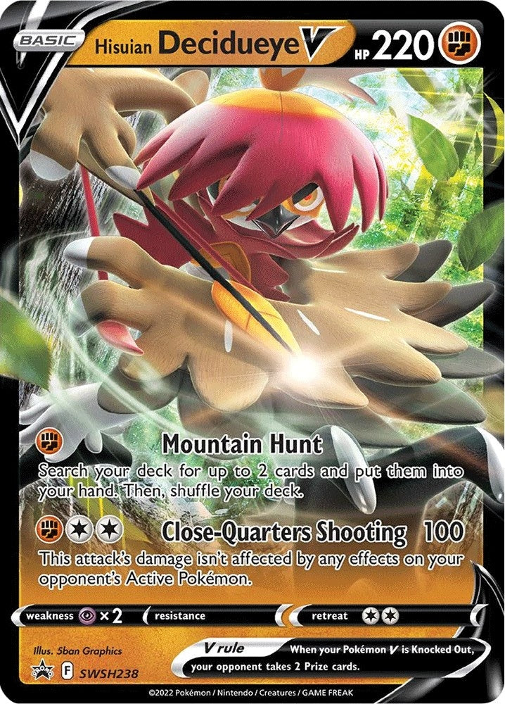 Image for Hisuian Decidueye V - SWSH238 (SWSH238) [SWSH: Sword & Shield Promo Cards] - Pokemon