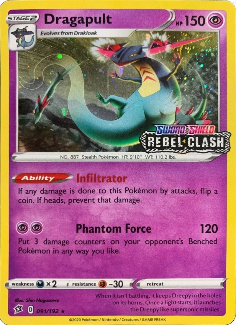 Image for Dragapult - 091/192 [Rebel Clash] (091/192) [Miscellaneous Cards & Products] - Pokemon