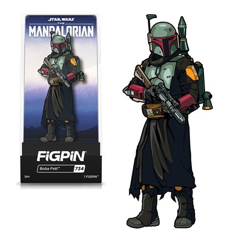 Star Wars - The Mandalorian Boba Fett FiGPiN #734 Enamel Pin