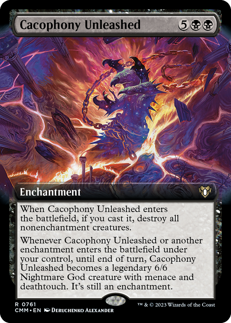 Cacophony Unleashed (Extended Art) (761) [Commander Masters]