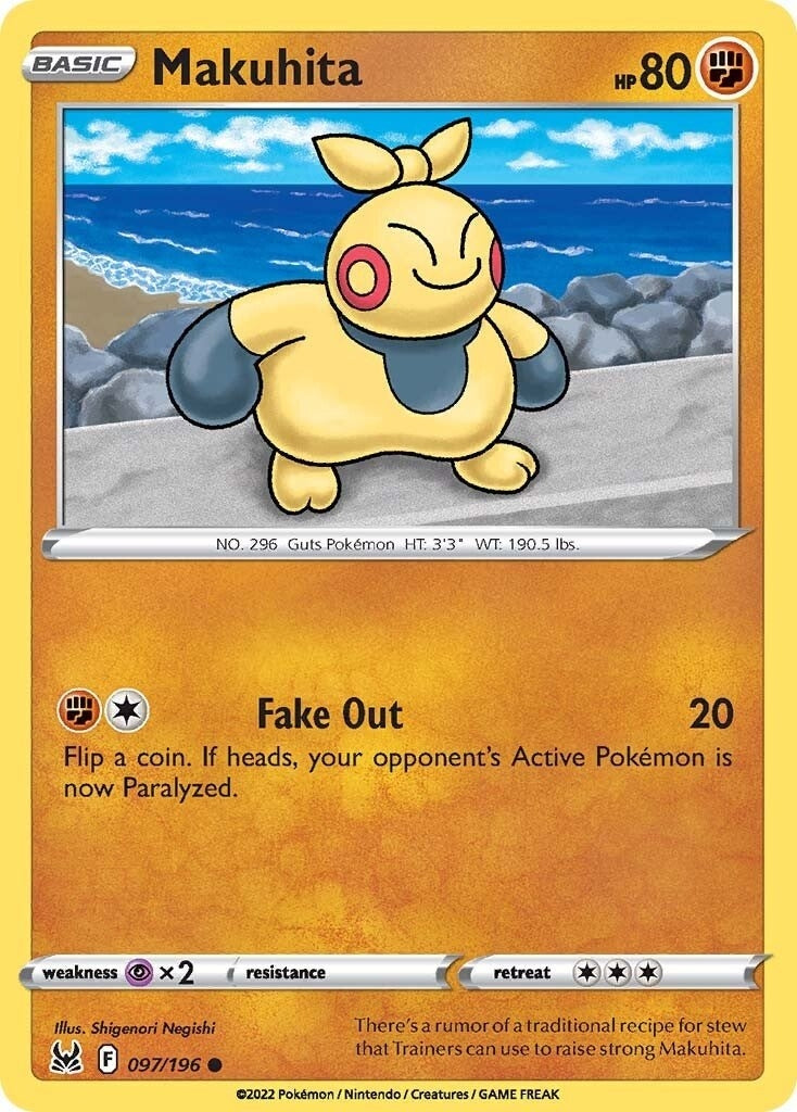Image for Makuhita (097/196) [SWSH11: Lost Origin] - Pokemon