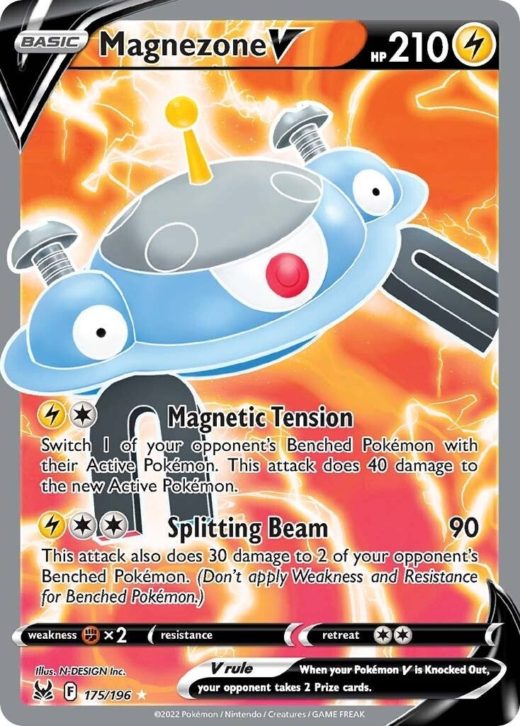 Image for Magnezone V (Full Art) (175/196) [SWSH11: Lost Origin] - Pokemon