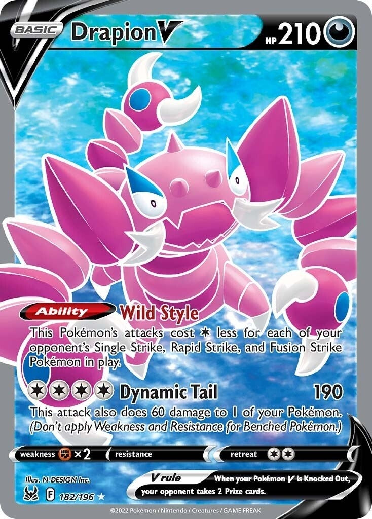 Image for Drapion V (Full Art) (182/196) [SWSH11: Lost Origin] - Pokemon