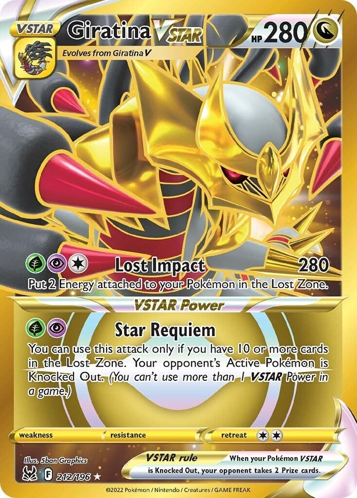 Image for Giratina VSTAR (212) (Secret) (212/196) [SWSH11: Lost Origin] - Pokemon