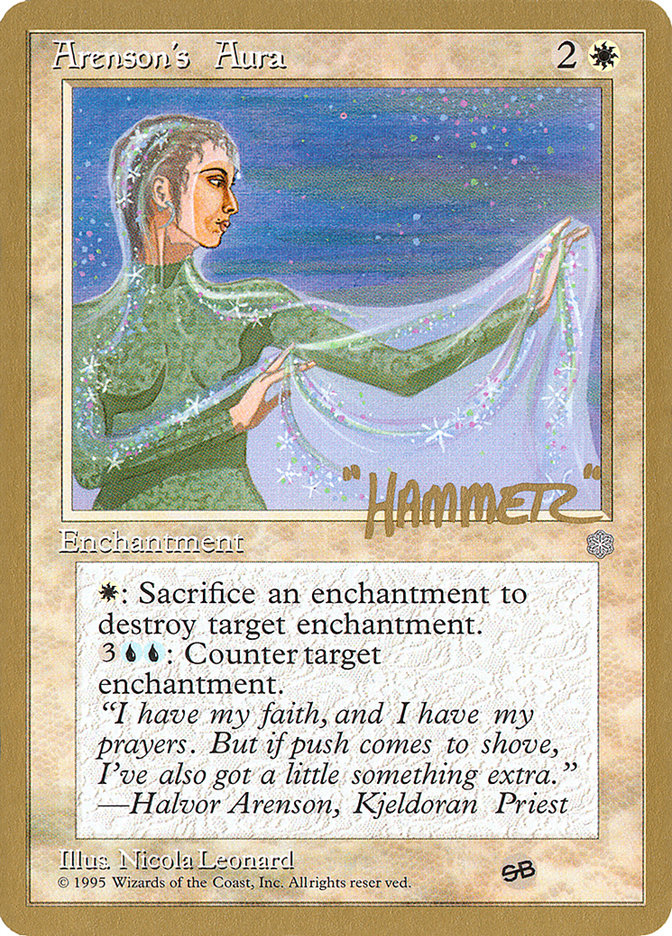 Arenson's Aura - 1996 Shawn "Hammer" Regnier (ICE) (SB) [World Championship Decks]