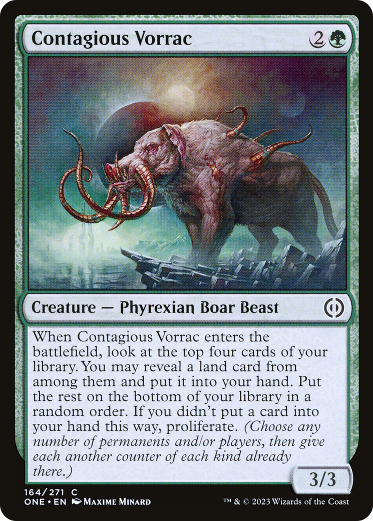 Contagious Vorrac (164) [Phyrexia: All Will Be One]