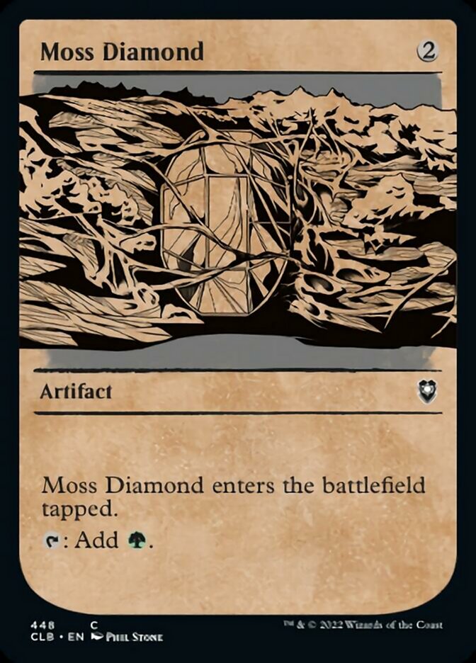 Moss Diamond (Showcase) (448) (Commander Legends: Battle for Baldur's Gate)