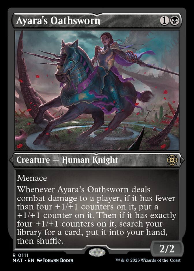Ayara's Oathsworn (Foil Etched) (111) [March of the Machine: The Aftermath]