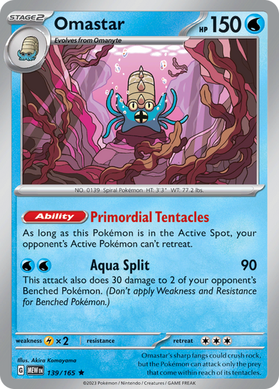 Omastar (139/165) (SV: Scarlet & Violet 151)