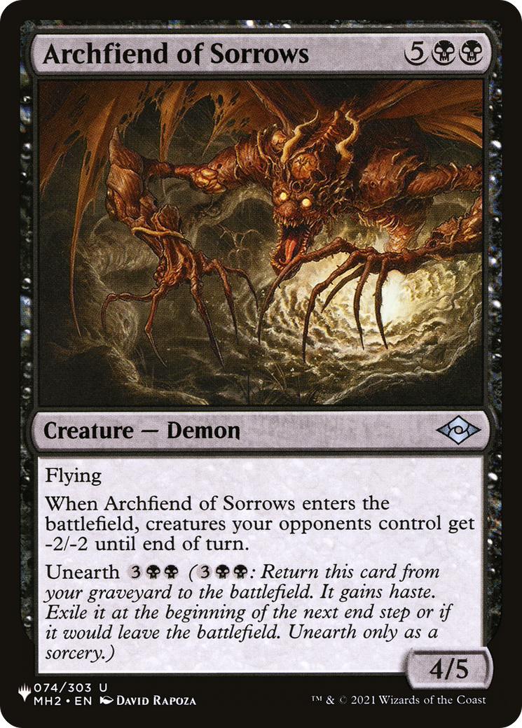 Archfiend of Sorrows (074/303) [The List Reprints]