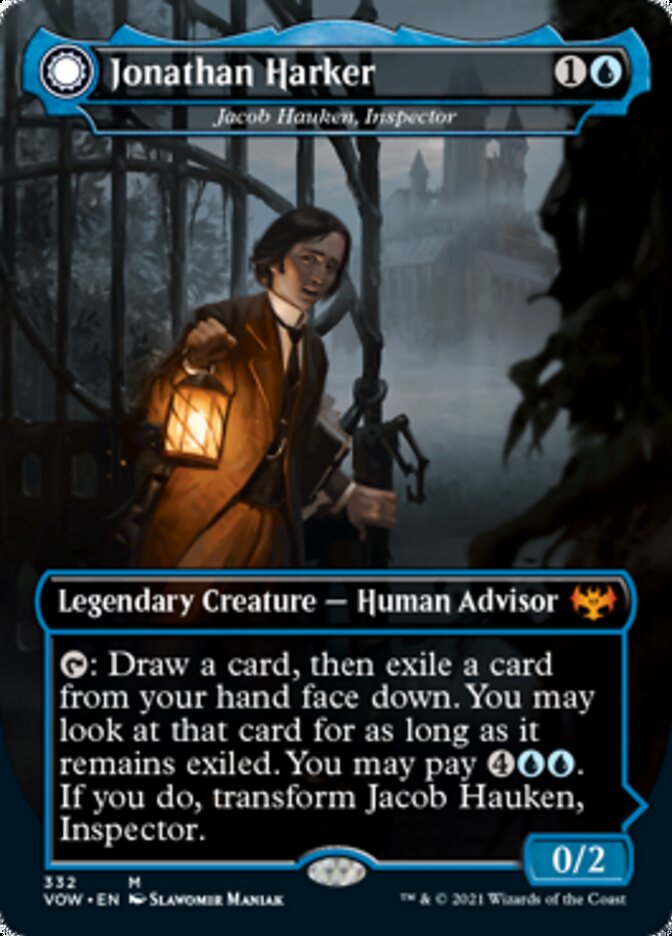 Jacob Hauken, Inspector // Hauken's Insight - Jonathan Harker // Harker's Obsessive Inquiry [Innistrad: Crimson Vow]