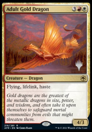 Adult Gold Dragon (216) [Adventures in the Forgotten Realms]