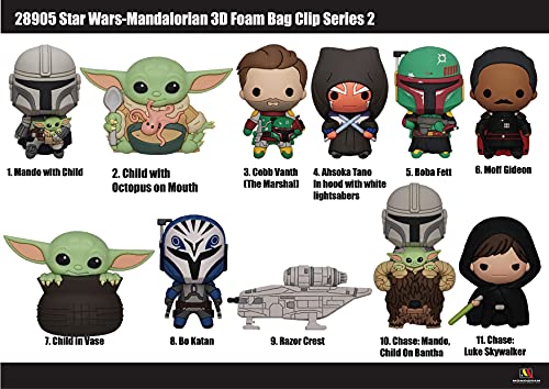 Star Wars Mandalorian Series 2 3D Foam Bag Clip