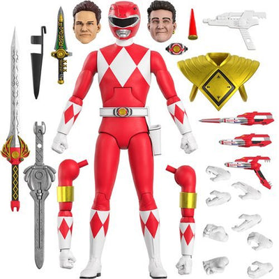 Super7 ULTIMATES! Mighty Morphin Power Rangers Red Ranger 7″ Action Figure