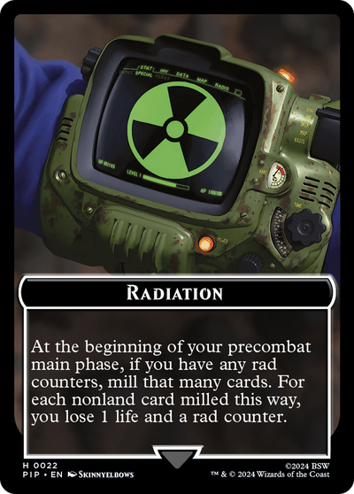 Radiation // Copy Double-Sided Token (22 // 1) (Universes Beyond: Fallout)