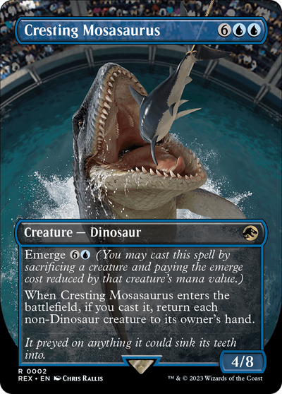 Cresting Mosasaurus (Borderless) (2) (Universes Beyond: Jurassic World Collection)