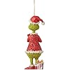 Jim Shore Dr. Seuss Grinch Heart Hanging Ornament 5.39"