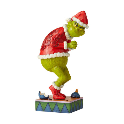 Dr. Seuss Sneaky Grinch Figurine – 8" Jim Shore Hand-Painted Collectible